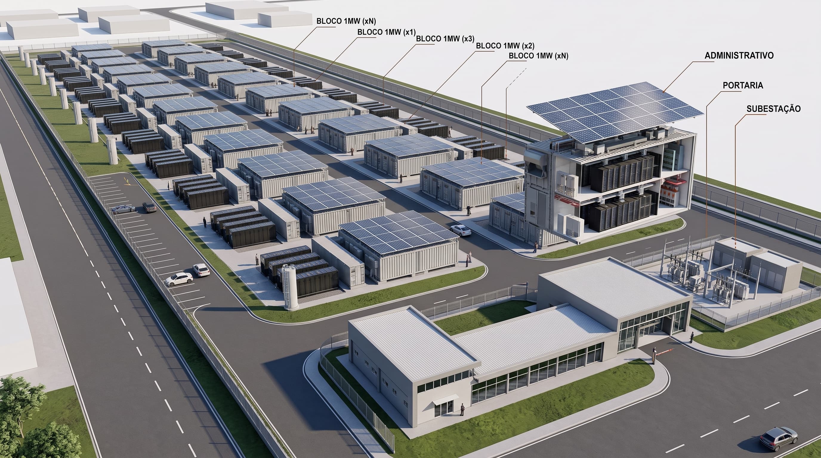 Planta Executiva e Disposição dos Módulos do Data Center UNIVEM